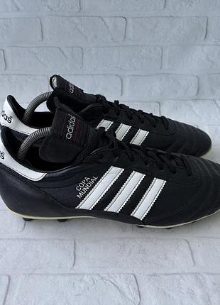 Мужские черные кожаные копочки адидас копа мундиаль adidas copa mundial leather black made in germany size 43 размер лежаные бутсы оригинал