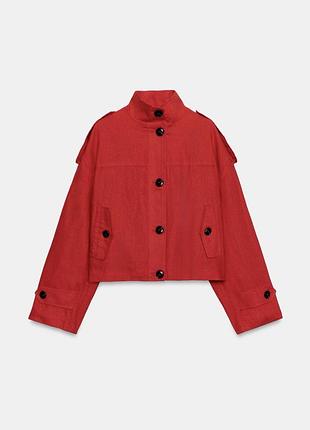 Куртка бомпер льон zara