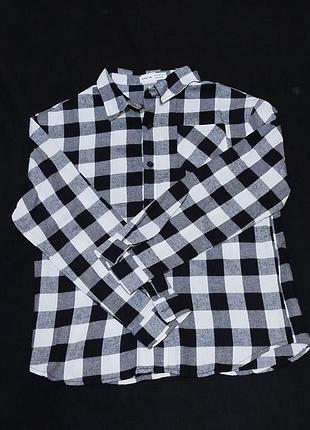 Фланелева сорочка shein 146-152р 7820 в