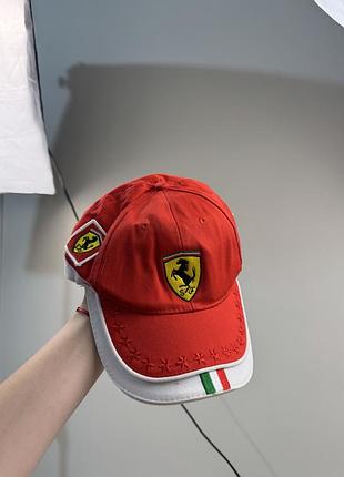 Кепка snapback ferrari f1 scuderia, червона, one size
