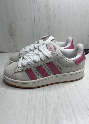 Жіночі кросівки adidas campus 00s «crystal white bliss pink»