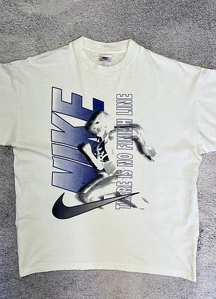 Чоловіча вінтажна футболка nike vintage single stitch made in ireland 90s l оригінал