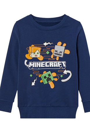 Світшот minecraft 146-152 кофта худі 10-12 р. толстовка майнкрафт lidl фліс