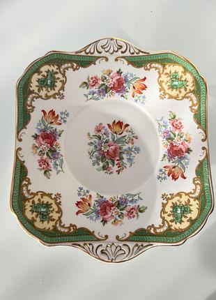Англійська вінтажна сухарниця / тарілка grosvenor china "henley"
