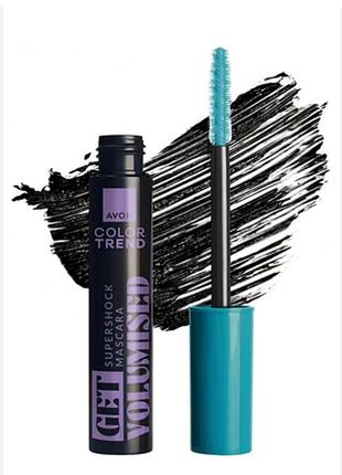 Туш для вій «супершок». екстремальний об`єм» avon volume