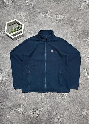 Фліс berghaus оригінал синя кофта чоловіча флісова куртка бергхаус зіпка