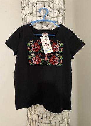 Folkmoda нова вишивана футболка вишиванка на дівчинку