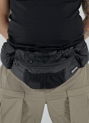 Сумка поясна shrapnel raiderpro gen.2 black, бананка чорна