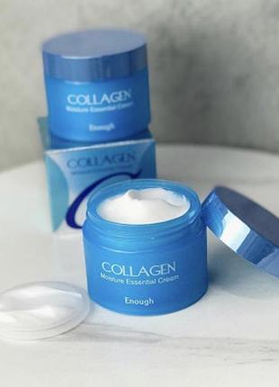 Крем зволожуючий для обличчя з колагеном enough collagen moisture essential cream