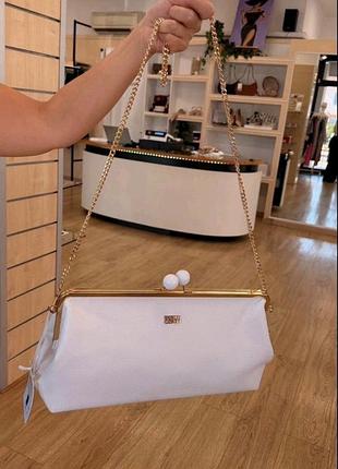 Дуже гарна вмістка сумка 👜 клатч білий великий італія