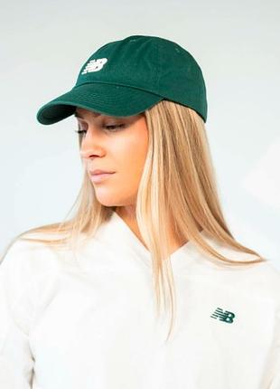 Кепка унісекс бавовняна бейсболка new balance 6 panel classic cap