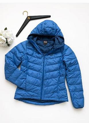 Jack wolfskin stormlock оригінал  жіночий пуховик р-р s-m з капюшоном та кишенями