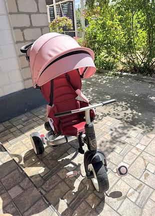 💕 дитячий трииколісний велосипед crosser t-600 rosa eva рожевого кольору