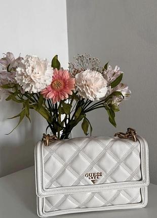 Сумка guess з натуральної шкіри