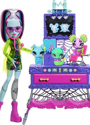 Monster high шренки штейн лаборатория монстриков питомцев jbf18 frankie stein make-a-monster pet