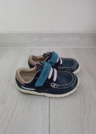 Кожаные мокасины clarks размер 22,5