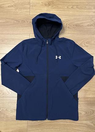 Чоловіча спортивна вітровка under armour / оригінал / куртка з капюшоном розмір - l