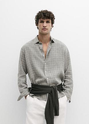 Лляна сорочка massimo dutti (оригінал)