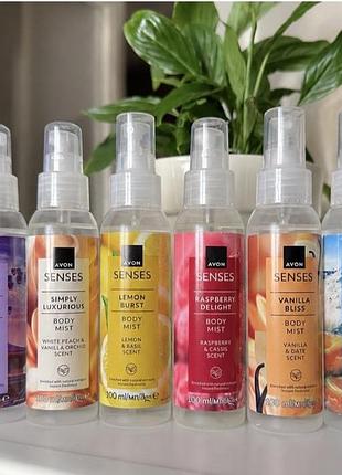 Освежающие спреи для тела avon naturals 100ml
