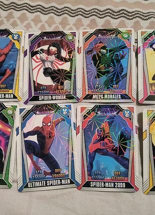 Коллекционные карточки spiderman. 8 шт идеальное состояние