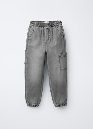 Zara новые с биркой стильные джоггеры карго