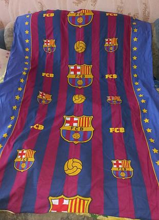 Постільна білизна підковдра футбольного клубу барселона fcb barcelona барса каталонська барселона синя гранатові