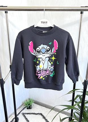 💫світшот з улюбленим stitch вашої донечки від zara and disney stitch на 6-7 років, 116-122 см.