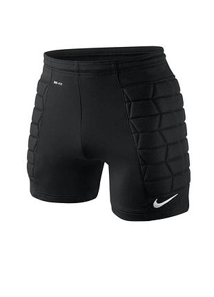 Чорні спортивні шорти із захистом футбольні воротарські nike padded 10-12 років