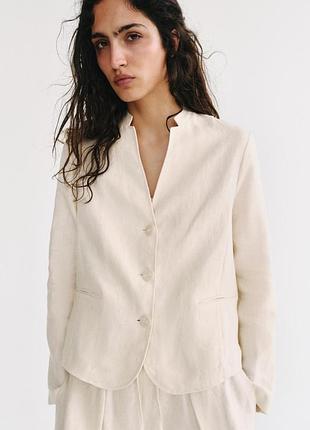 Блейзер з льону zara розмір xs