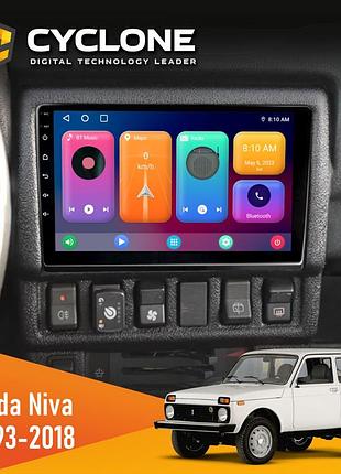Штатная магнитола lada niva 1993-2018 cyclone c9-001 2x64 cpl