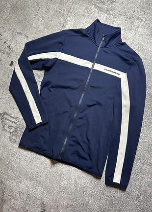 Темно-синя спортивна кофта-мідлеєр j.lindeberg jarvis mid layer
