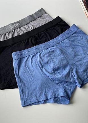3 шт набір боксерів з бавовни та модалу primark