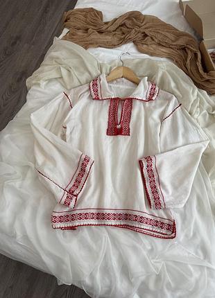 Біла вишиванка вишита сорочка блуза