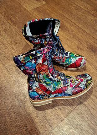 Ботинки, бабочки, мозаика, zapato, handmade