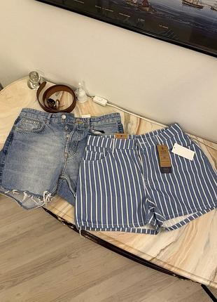 Стильний лот: 2 пари нових джинсових шортів (h&m та kiabi), розмір 40 (l)