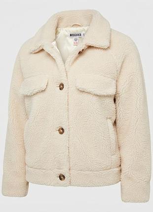 Куртка missguided teddy (шубка) молочна, розмір eur 38
