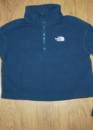 Женская спортивная кофта флисовая флиска укороченная the north face s
