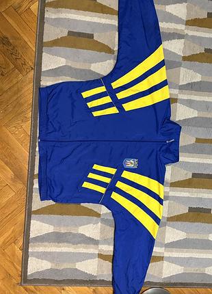 Куртка-вітровка чоловіча adidas синя, жовта xl