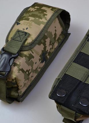 Подсумок на 2 магазина двойной из кордуры пиксель molle тактический ih-72