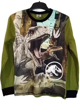Подростковый реглан/лонгслив р.152 (11-12 лет) jurassic world character ville хаки