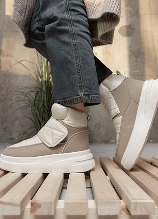 Женские ботинки lunar beige/ camel lm10-6 вт0558