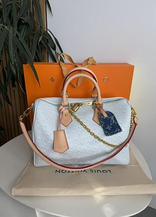 Жіноча сумка преміум speedy bag блакитна