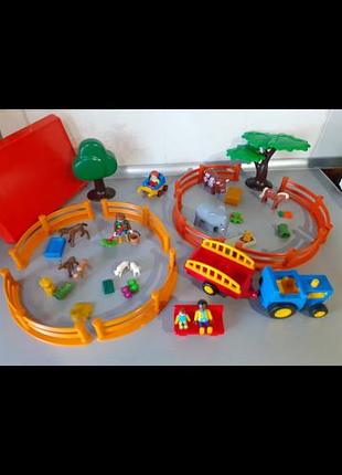 Набор конструктор, зоопарк, ферма, животные playmobil