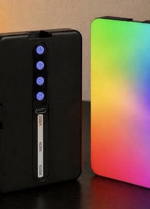 Портативний rgb led ліхтар для телефону та фото/відеозйомки