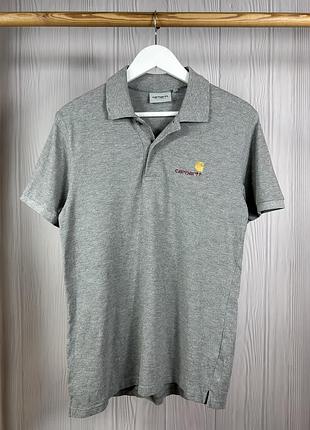 Carhartt embroidered gray гарне базове поло розмір s