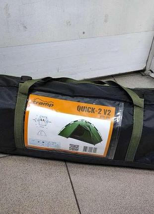 Палатка туристическая б/у tramp quick 2 (v2) green utrt-096
