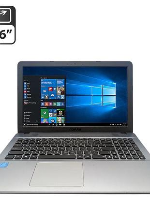 Ноутбук asus x541s / 15.6" (1366x768) tn / intel pentium n3710 (4 ядра по 1.6 - 2.56 ghz) / 4 gb ddr3 / 500 gb hdd / intel