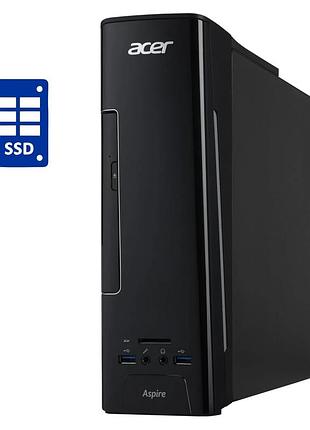 Пк acer aspire xc-730 sff / intel pentium j4205 (4 ядра по 1.5 - 2.6 ghz) / 8 gb ddr3 / 120 gb ssd / amd radeon hd 7470, 1gb ddr3,