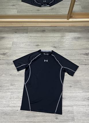 Компрессионная футболка under armour heatgear armour compression short sleeve, оригинал, рашгард, размер l
