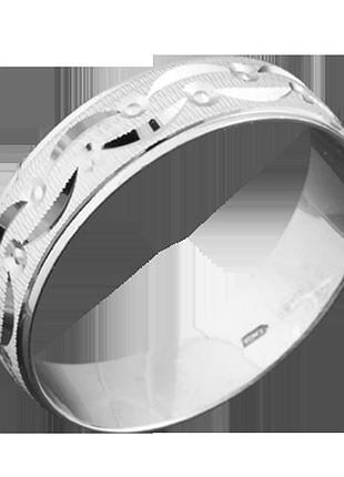 Серебряная обруч с глубоким визыриком